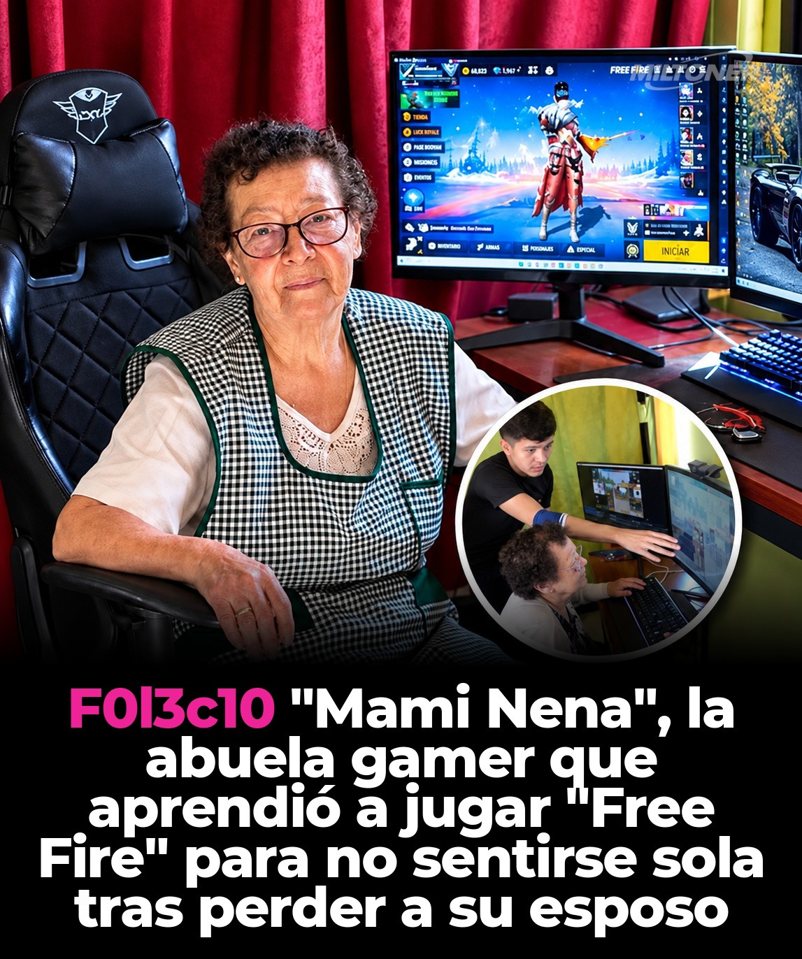 Muere “Mami Nena”, la abuela gamer chilena que conquistó Free Fire