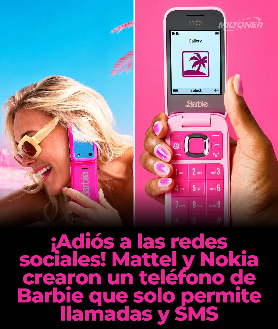El Barbie Phone sí existe: el celular rosa de HMD que revive la nostalgia Y2K