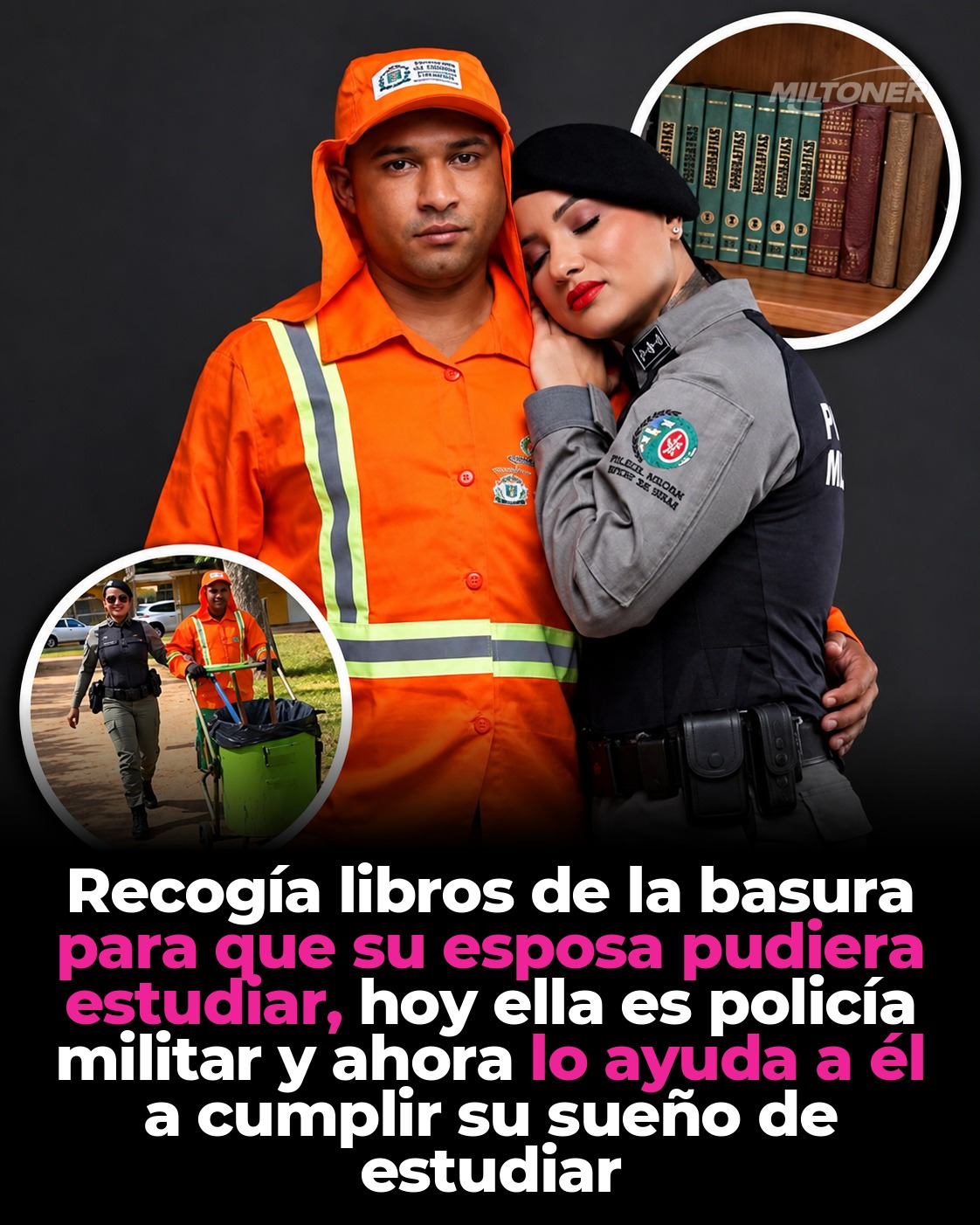 La historia real de la pareja brasileña que cambió su vida con libros encontrados en la basura