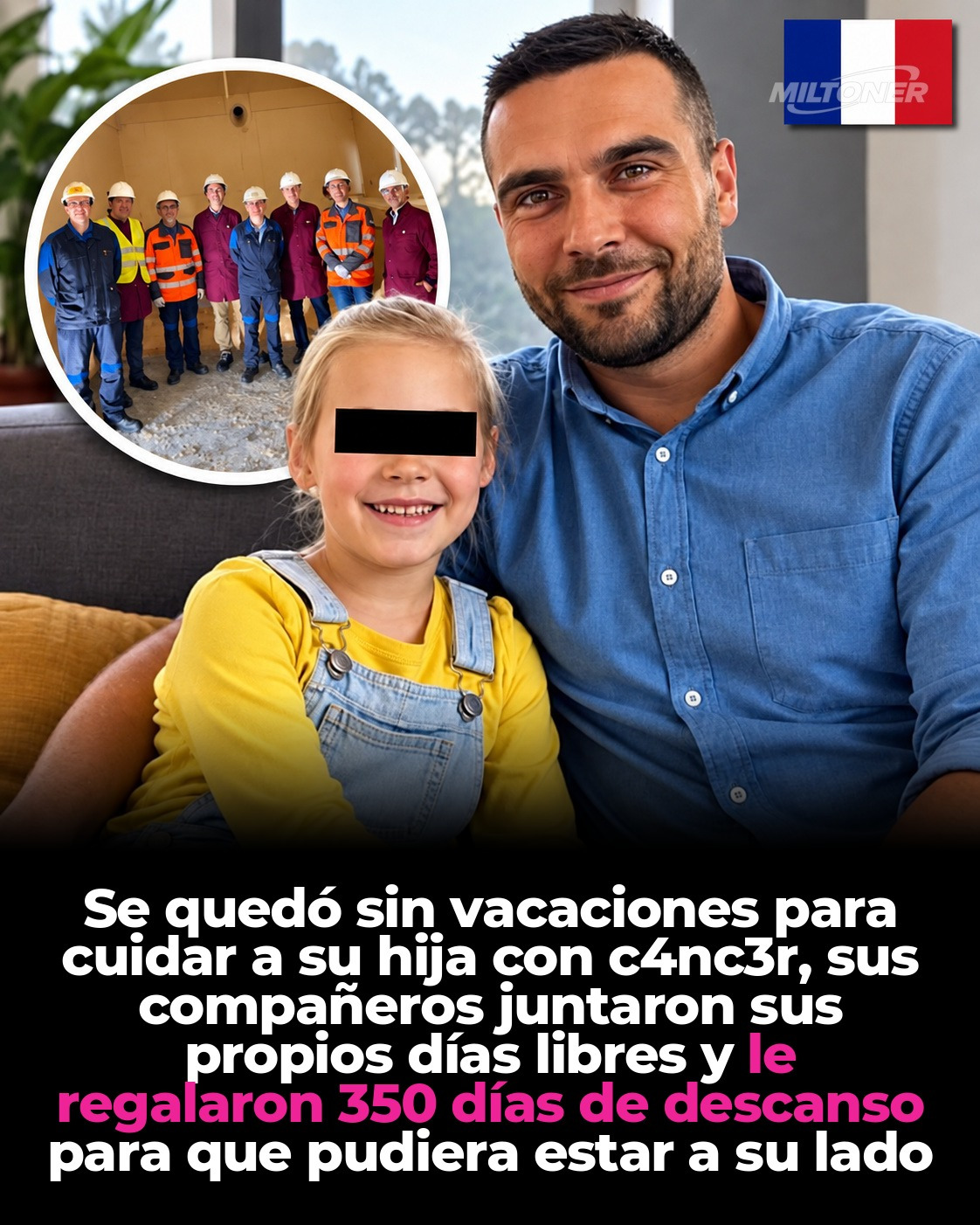 La historia del padre que recibió 350 días de descanso para cuidar a su hija con cáncer