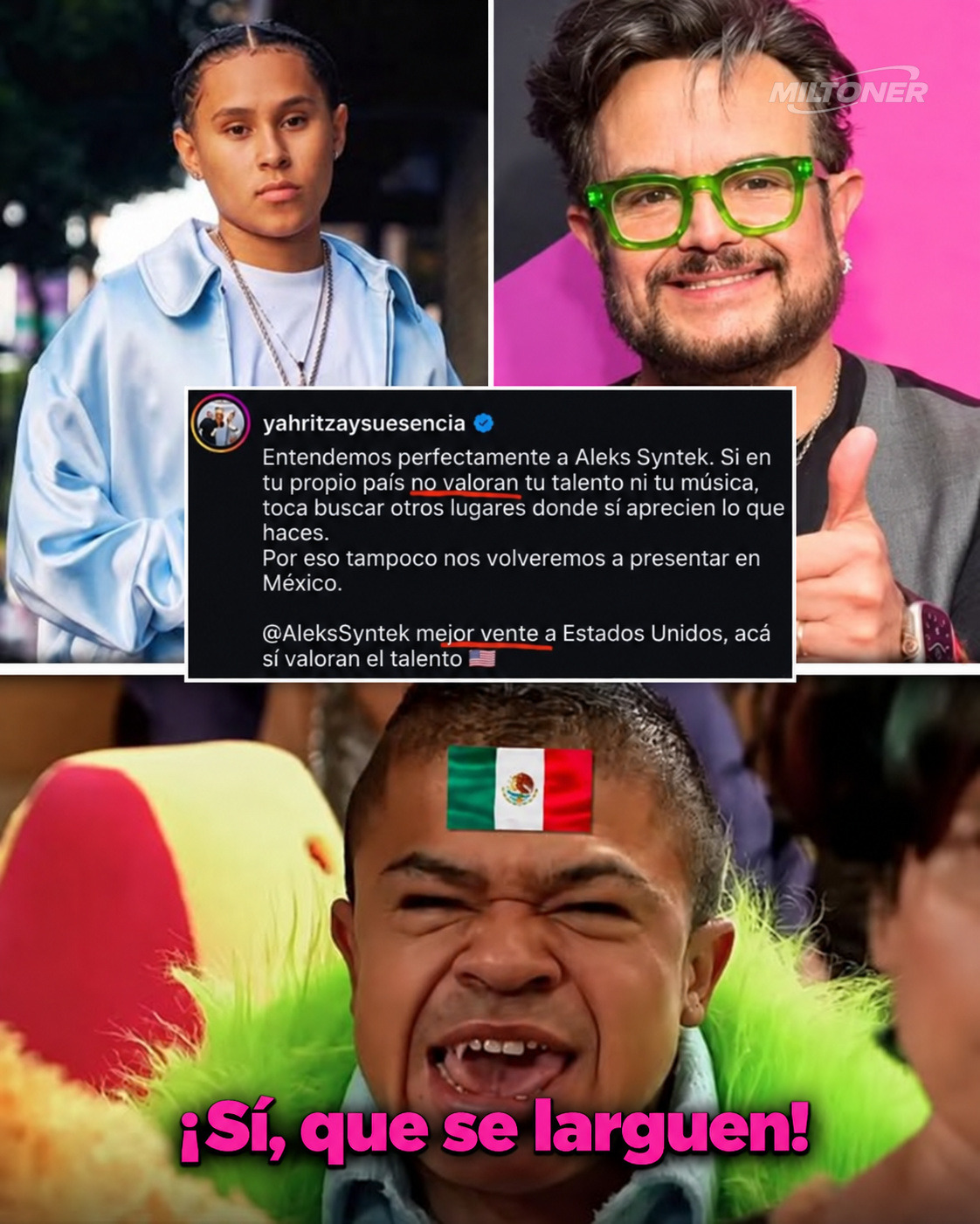 No, Yahritza no dijo eso sobre Aleks Syntek: la supuesta respuesta es falsa
