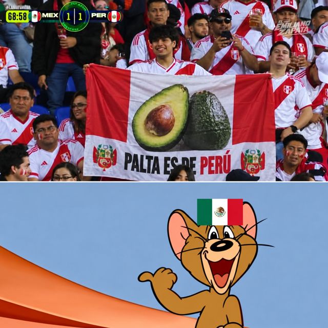 “La palta es de Perú”: la bandera que reavivó el pleito del aguacate en el México vs Perú