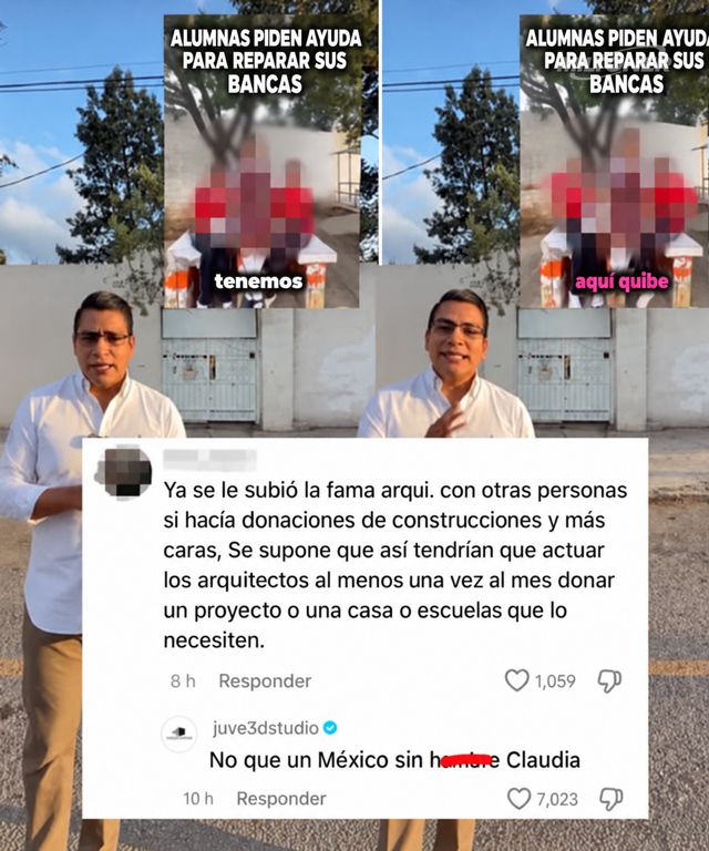 El Arqui respondió a unas alumnas que le pidieron ayuda para su escuela