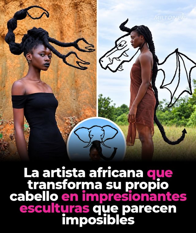 Laetitia Ky, la artista marfileña que convierte su cabello en esculturas con mensaje