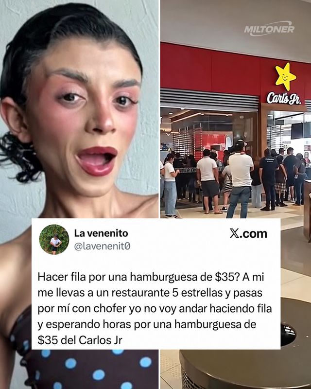 ¿“La Venenosa” rechazó hacer fila por una hamburguesa de 35 pesos?